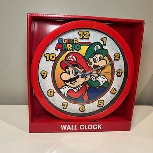 NEW 10" Mario & Luigi Wall Clock - New in Box - from Nintendo